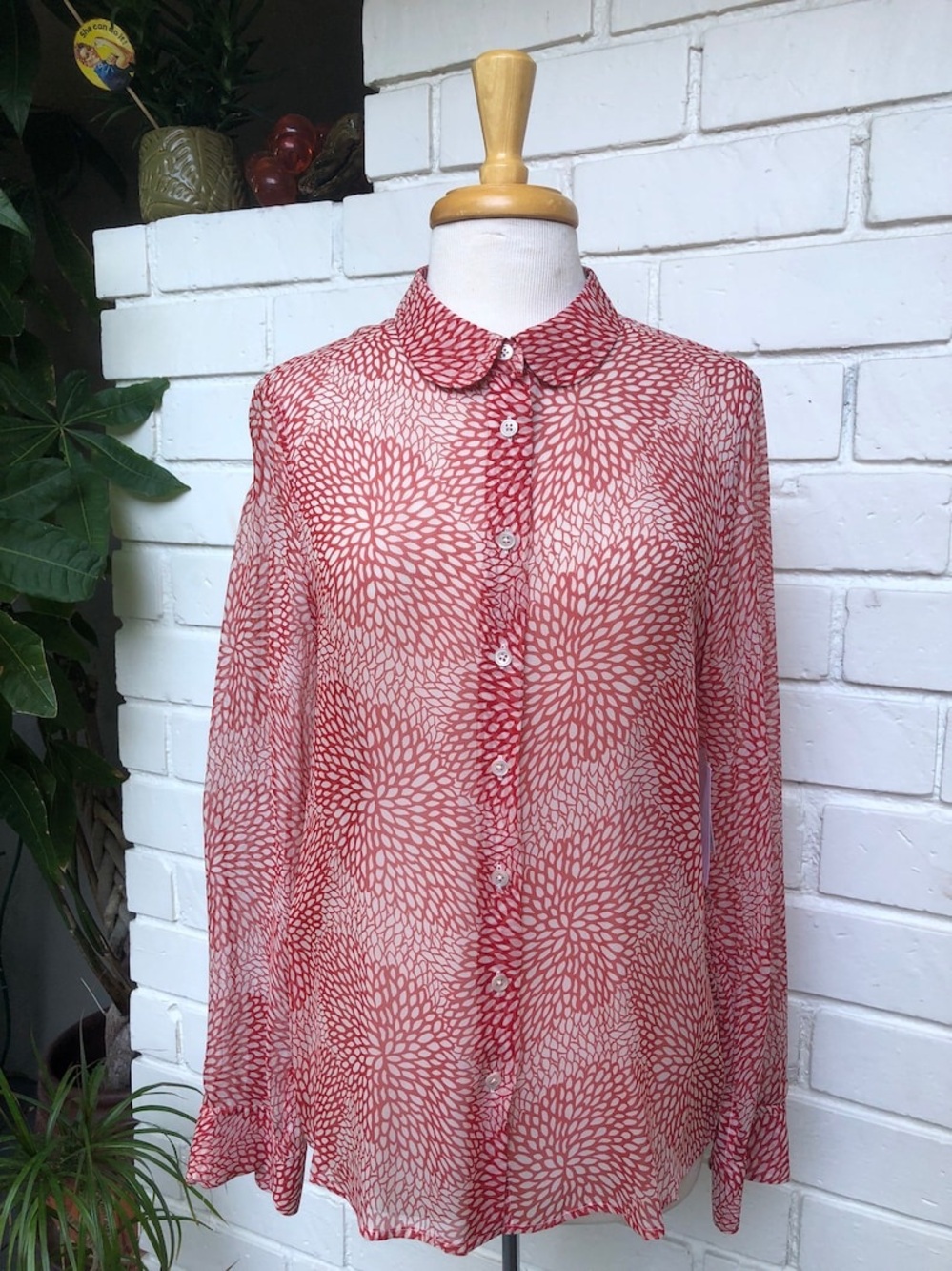 Equipment 100% silk button down shirt